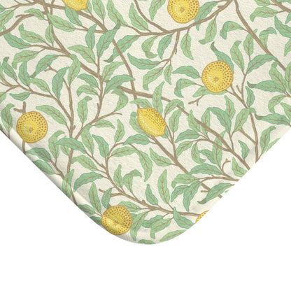 William Morris Bath Mat Lemons