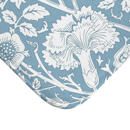 William Morris Bath Mat Pink & Rose Blue