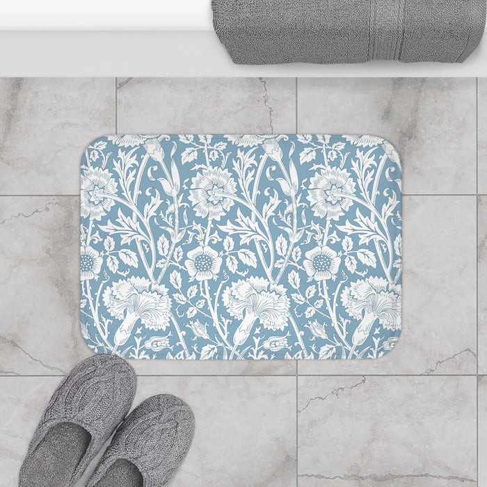 William Morris Bath Mat Pink & Rose Blue