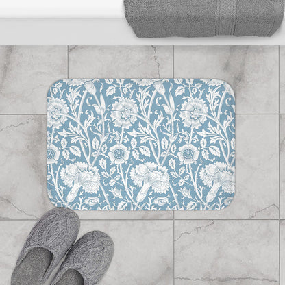William Morris Bath Mat Pink & Rose Blue
