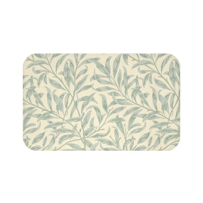 William Morris Bath Mat Willow Bough Lemon Sage