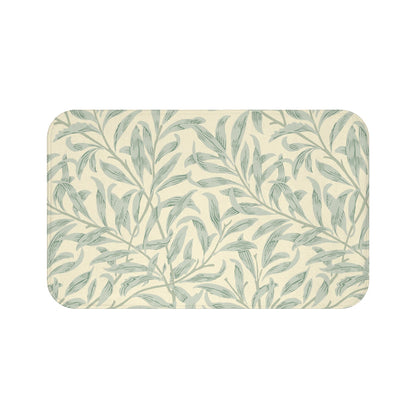 William Morris Bath Mat Willow Bough Lemon Sage