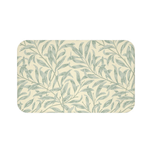 William Morris Bath Mat Willow Bough Lemon Sage
