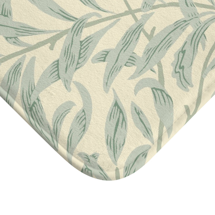 William Morris Bath Mat Willow Bough Lemon Sage