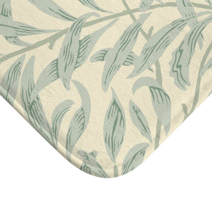 William Morris Bath Mat Willow Bough Lemon Sage