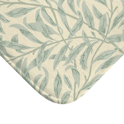William Morris Bath Mat Willow Bough Lemon Sage
