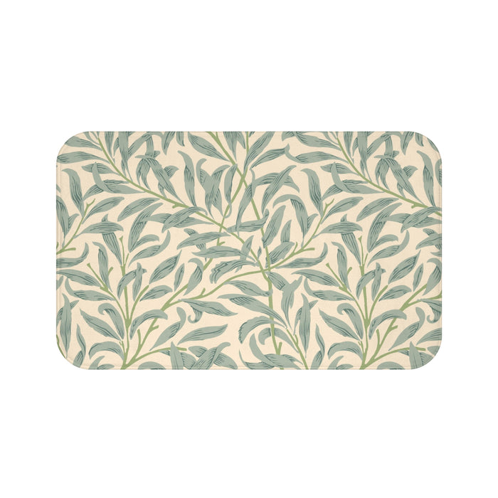 William Morris Bath Mat Willow Bough Sage Green