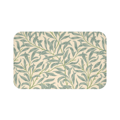 William Morris Bath Mat Willow Bough Sage Green