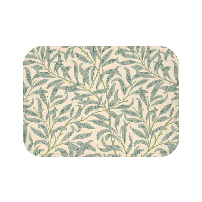 William Morris Bath Mat Willow Bough Sage Green