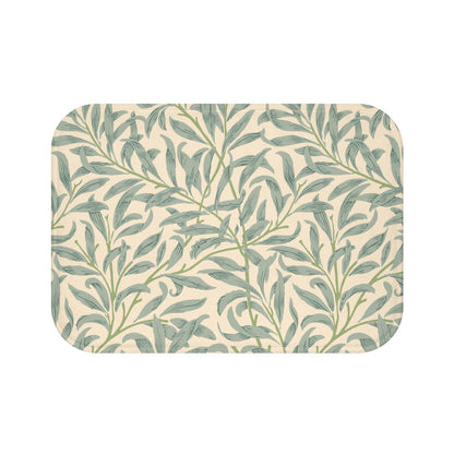 William Morris Bath Mat Willow Bough Sage Green
