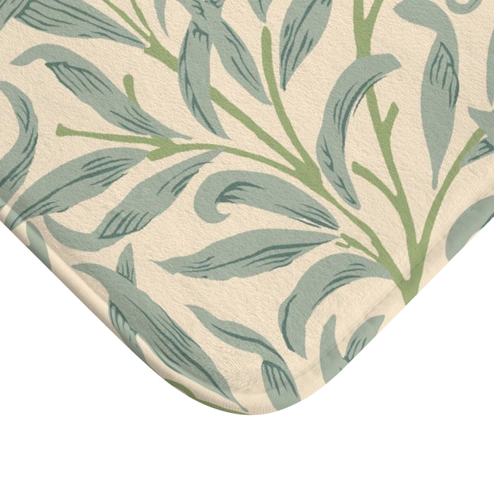 William Morris Bath Mat Willow Bough Sage Green