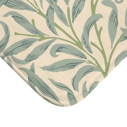 William Morris Bath Mat Willow Bough Sage Green