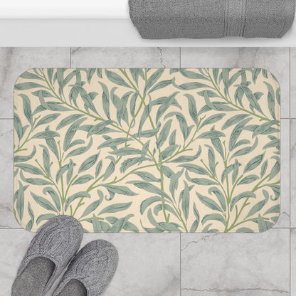 William Morris Bath Mat Willow Bough Sage Green