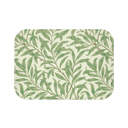William Morris Bath Mat Willow Bough Summer Green