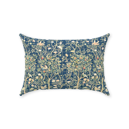 William Morris Cotton Pillows Melsetter Dark Navy Blue