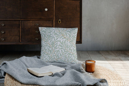 William Morris Cotton Pillows Willow Bough Blue Green