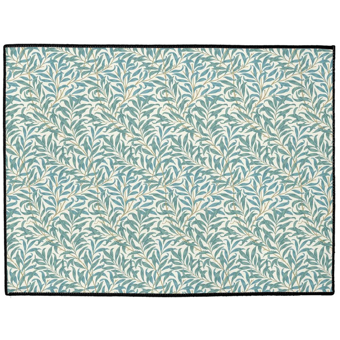 Willow Bough Indoor/Outdoor Floor Mat William Morris Green Teal