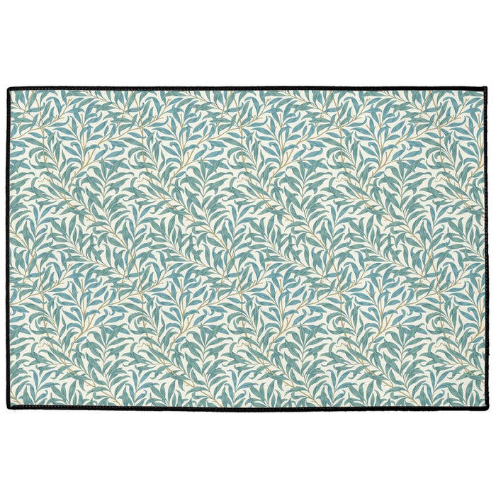 Willow Bough Indoor/Outdoor Floor Mat William Morris Green Teal