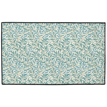 Willow Bough Indoor/Outdoor Floor Mat William Morris Green Teal