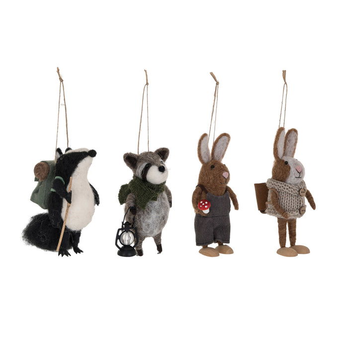 Wool Felt Forest Animal Orn