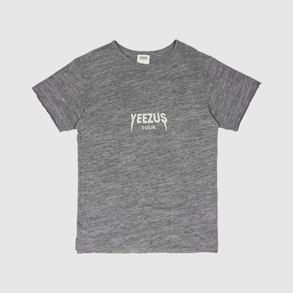 Yeezus Tour 2013 'Black Friday' Logo Tee In Heather Grey