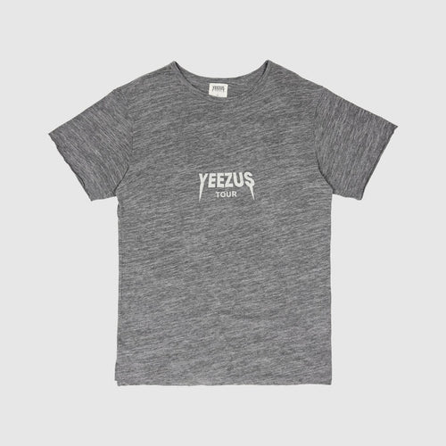 Yeezus Tour 2013 'Black Friday' Logo Tee In Heather Grey