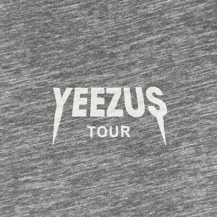 Yeezus Tour 2013 'Black Friday' Logo Tee In Heather Grey