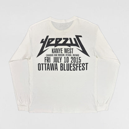 Yeezus Tour 2015 Ottawa Bluefest Logo Long Sleeve
