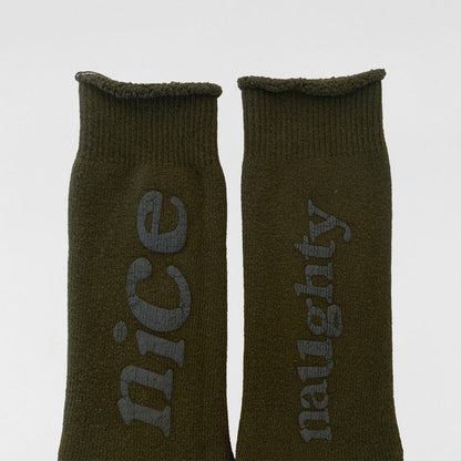 Yeezy 2018 F&F Naughty Or Nice Bouclette Socks By CPFM