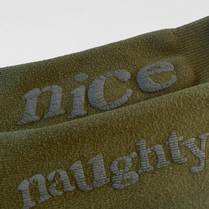 Yeezy 2018 F&F Naughty Or Nice Bouclette Socks By CPFM