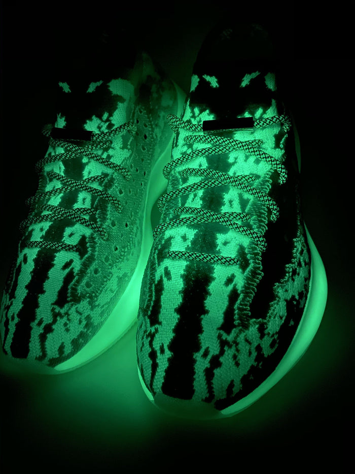 3M Rope - 3M Reflective Rope Laces V2 - Glow In The Dark Off White / Yeezy 380 Calcite Glow
