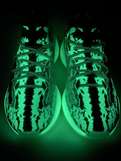 3M Rope - 3M Reflective Rope Laces V2 - Glow In The Dark Off White / Yeezy 380 Calcite Glow